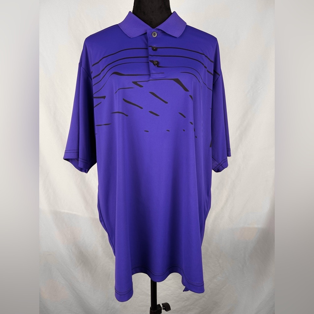 Adidas Purple Golf Collared Shirt